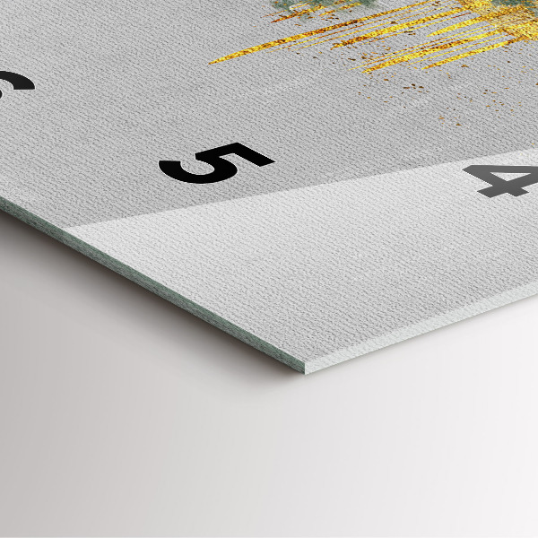 Horloge murale carrée Motif décoratif