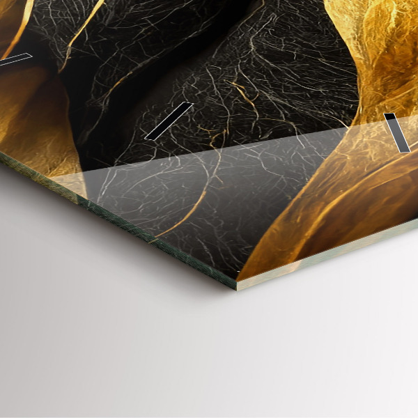 Horloge murale carrée Abstraction élégante