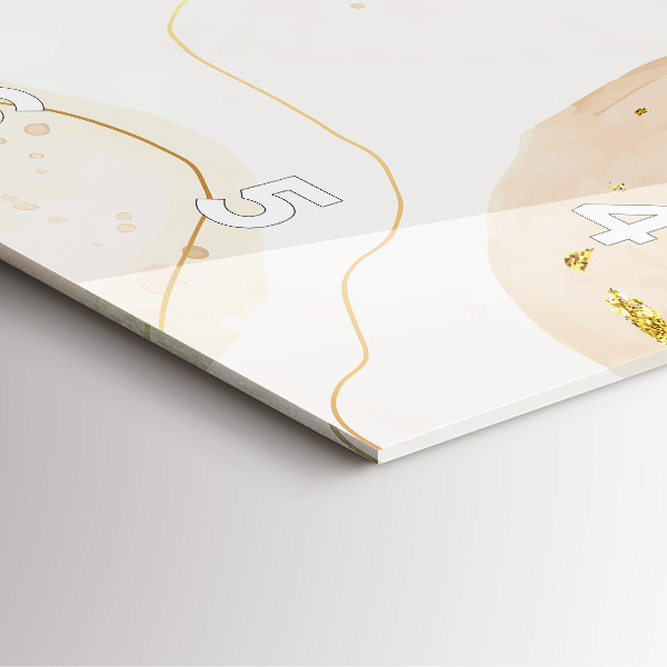 Horloge murale carrée 'Taches d''aquarelle'