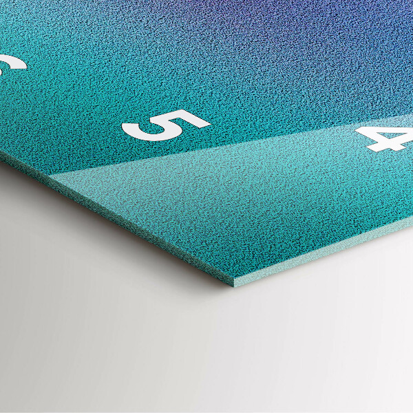 Horloge murale carrée Motif dégradé