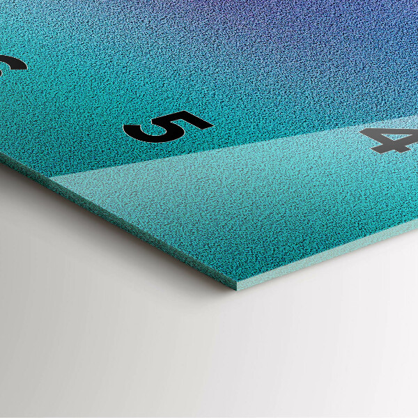 Horloge murale carrée Motif dégradé