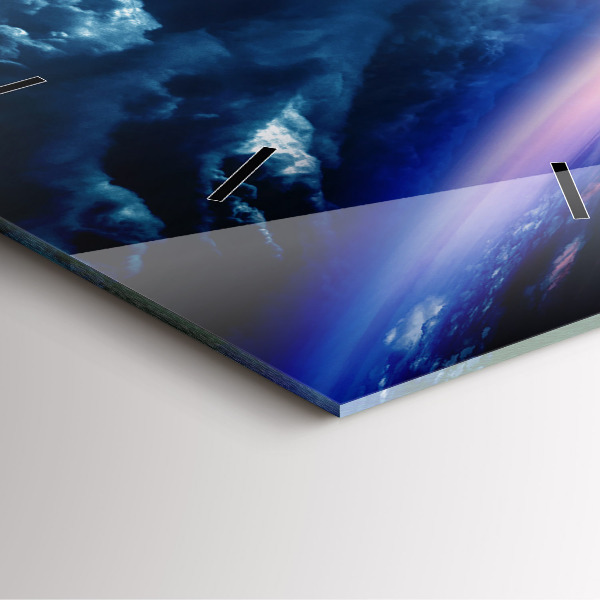 Pendule carrée en verre Grande Galaxie