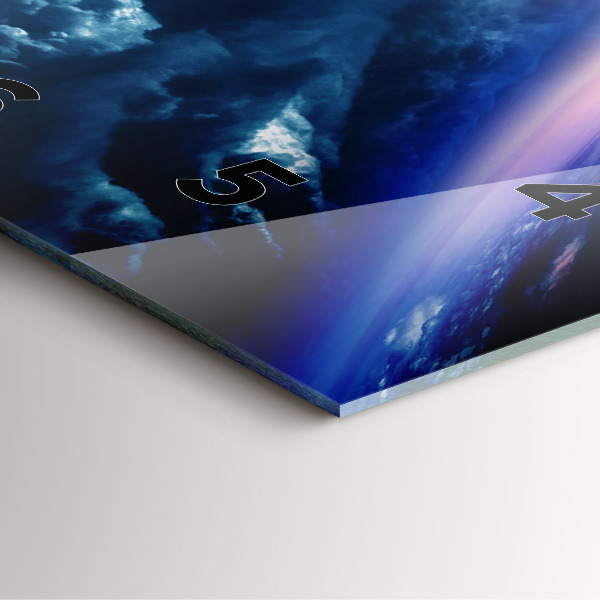 Pendule carrée en verre Grande Galaxie