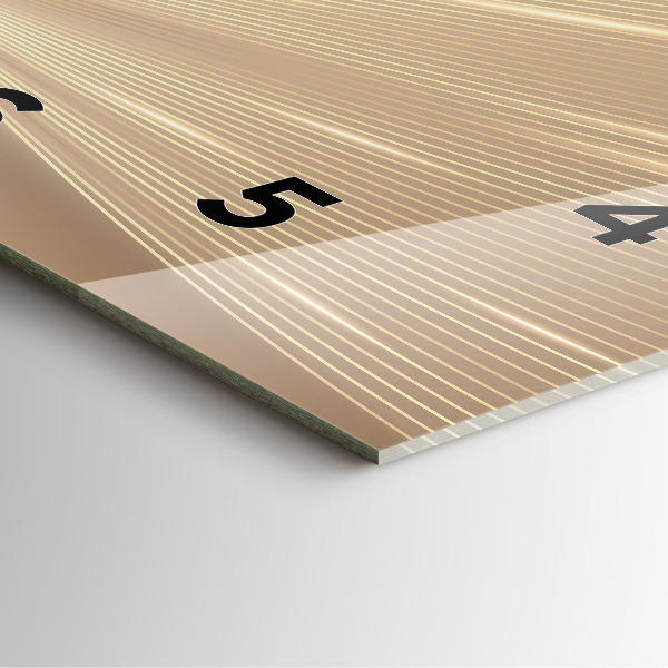 Pendule carrée en verre Lumière abstraite