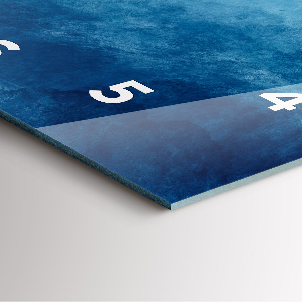 Pendule carrée en verre Eau de captage