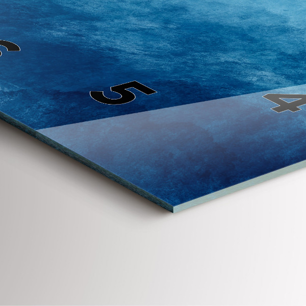 Pendule carrée en verre Eau de captage