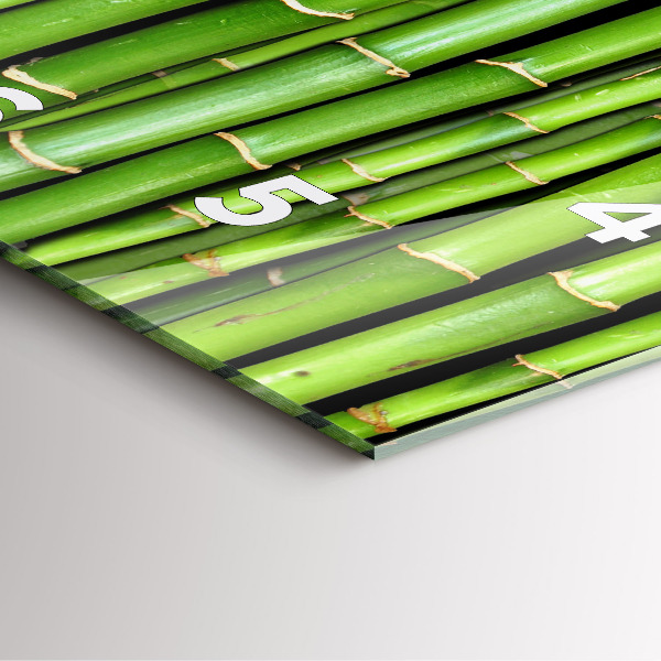 Horloge murale carrée Bambou asiatique