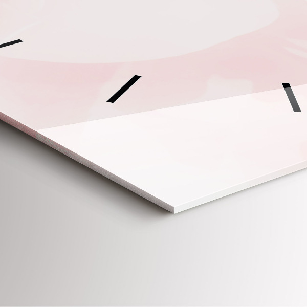 Horloge carrée en verre Roses en fleurs