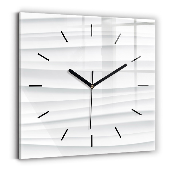 Horloge carrée en verre Texture des vagues