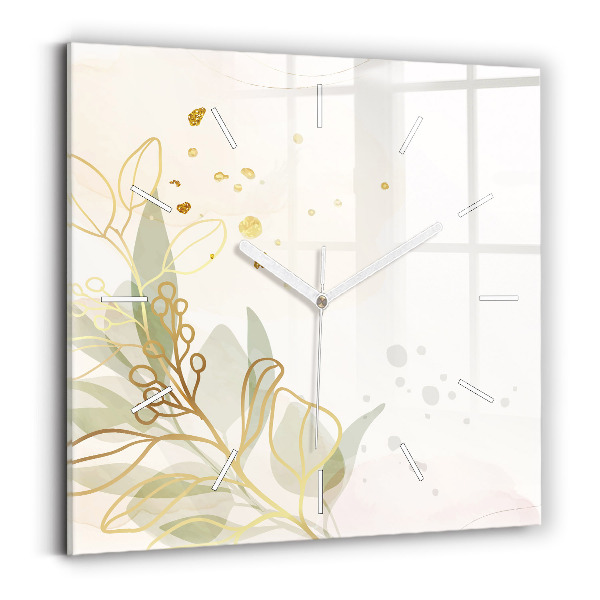 Horloge murale carrée Abstraction pastel