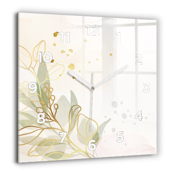 Horloge murale carrée Abstraction pastel