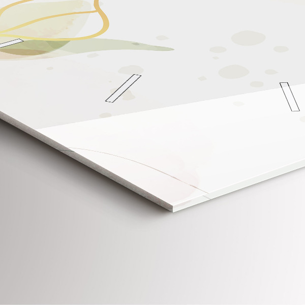 Horloge murale carrée Abstraction pastel