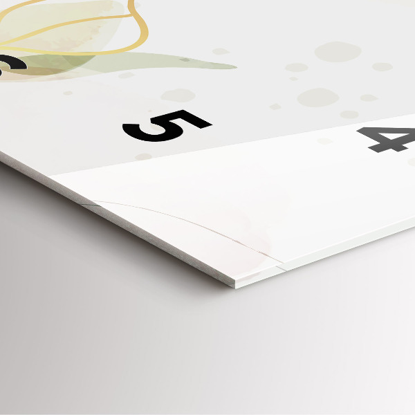 Horloge murale carrée Abstraction pastel