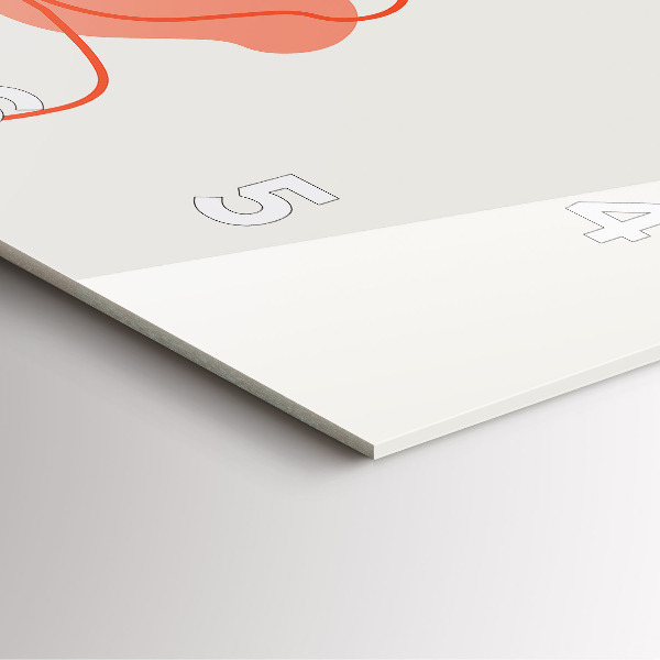 Horloge murale carrée plantes hawaïennes