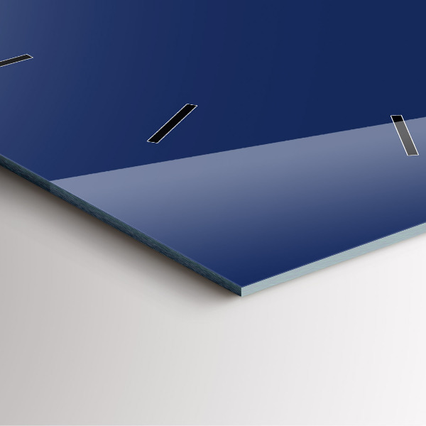 Horloge murale carrée Couleur bleu marine