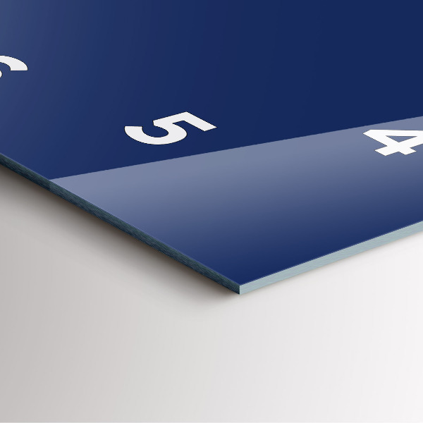 Horloge murale carrée Couleur bleu marine