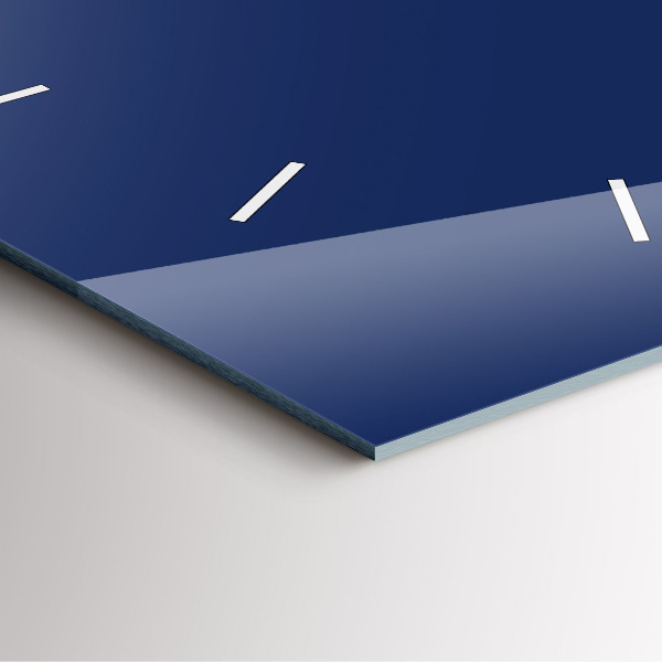 Horloge murale carrée Couleur bleu marine