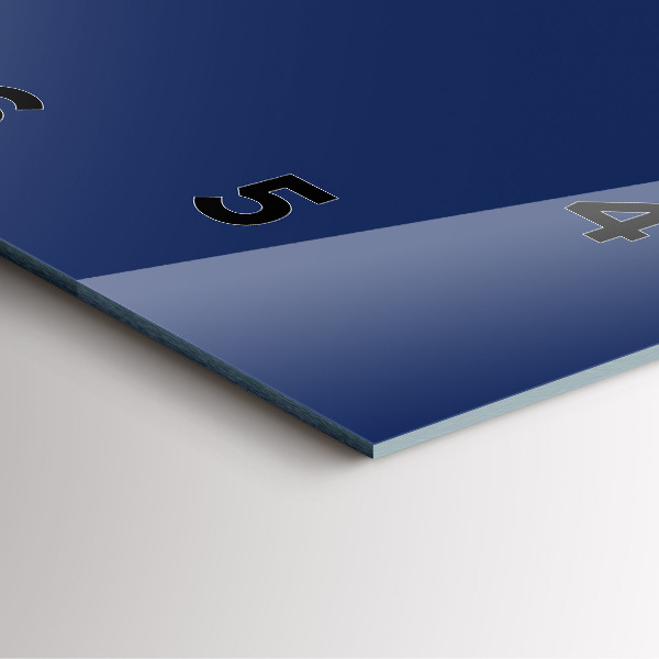 Horloge murale carrée Couleur bleu marine