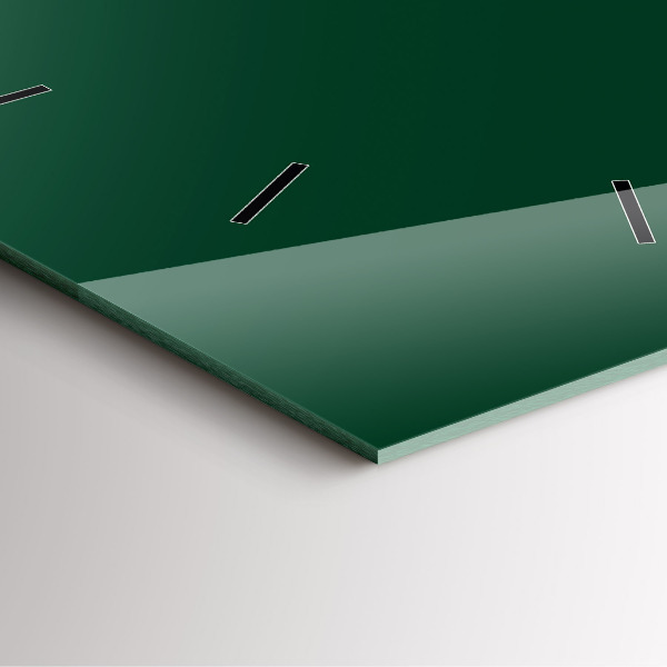 Horloge murale carrée Couleur vert bouteille