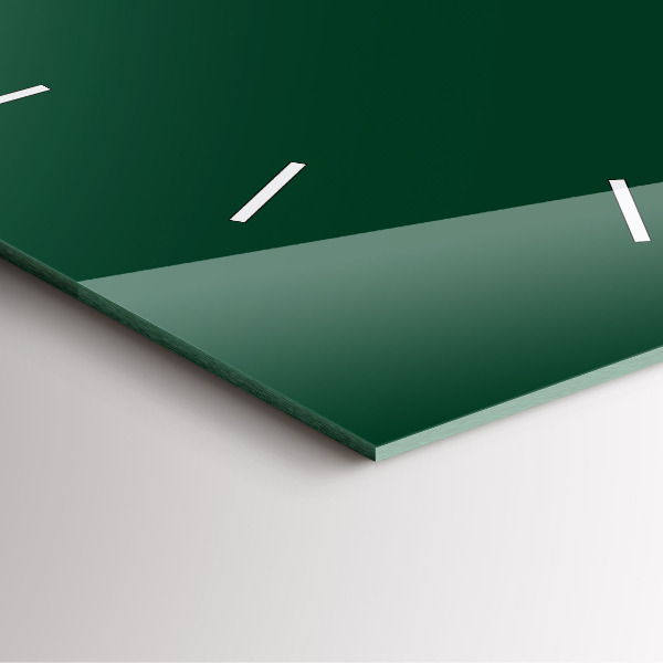 Horloge murale carrée Couleur vert bouteille