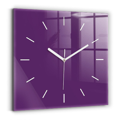 Horloge murale carrée Violet