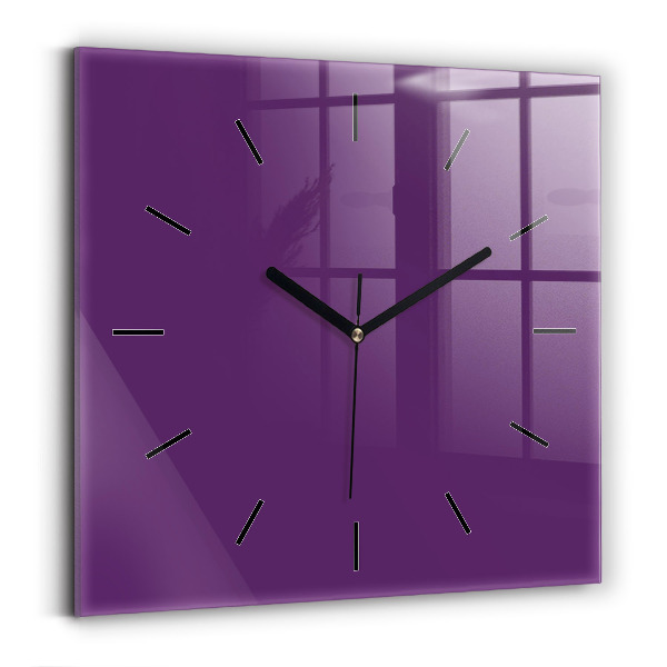 Horloge murale carrée Violet