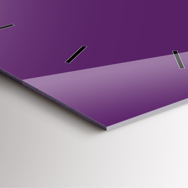 Horloge murale carrée Violet