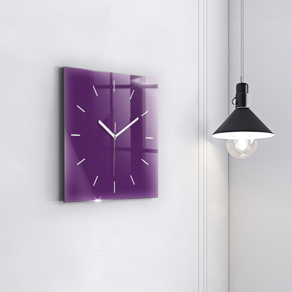 Horloge murale carrée Violet
