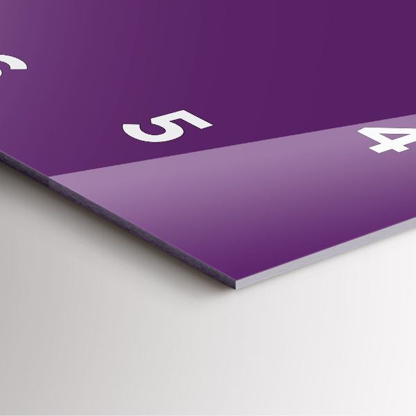 Horloge murale carrée Violet