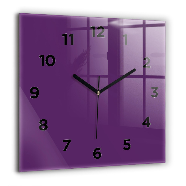 Horloge murale carrée Violet