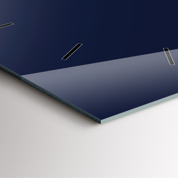 Horloge murale carrée Bleu marine foncé