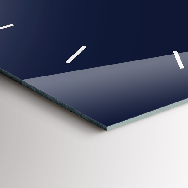 Horloge murale carrée Bleu marine foncé