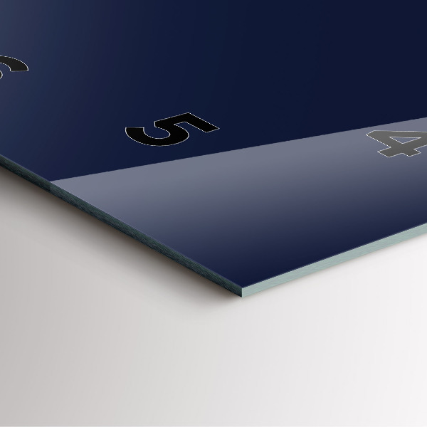 Horloge murale carrée Bleu marine foncé