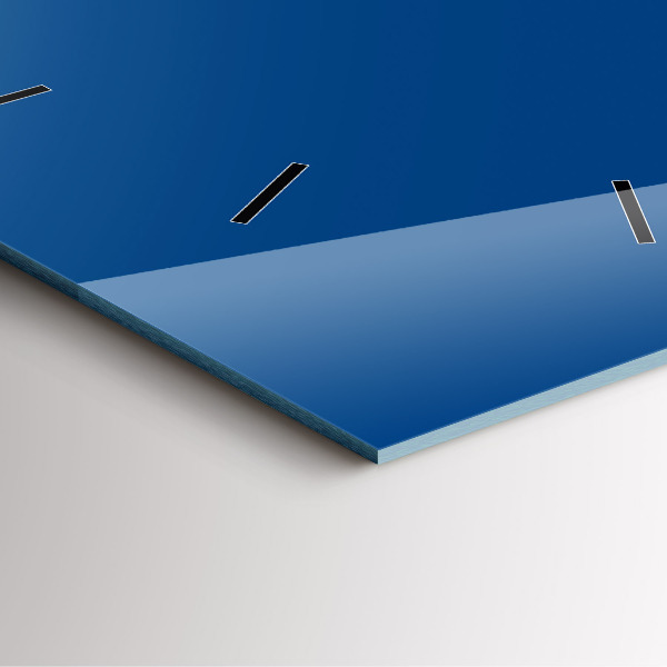 Horloge murale carrée Bleu