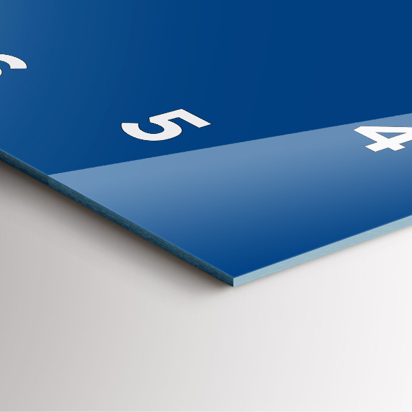 Horloge murale carrée Bleu