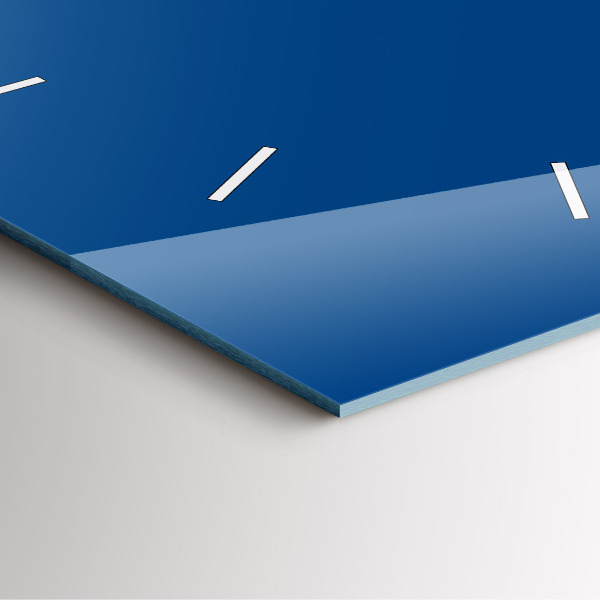 Horloge murale carrée Bleu