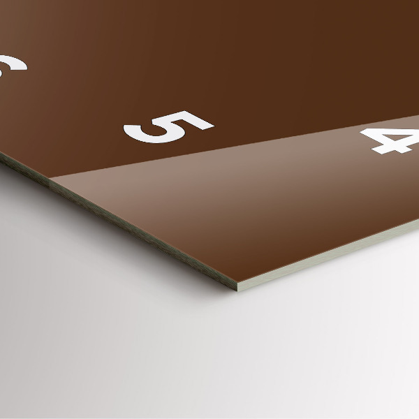 Horloge murale carrée Brun