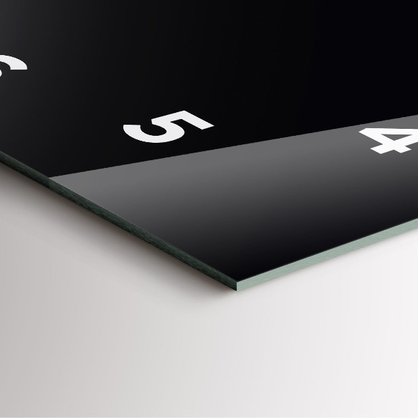 Horloge murale carrée Noir