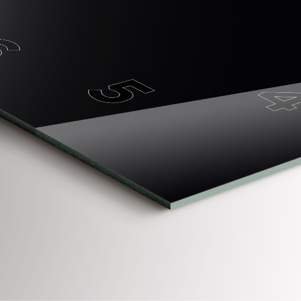 Horloge murale carrée Noir