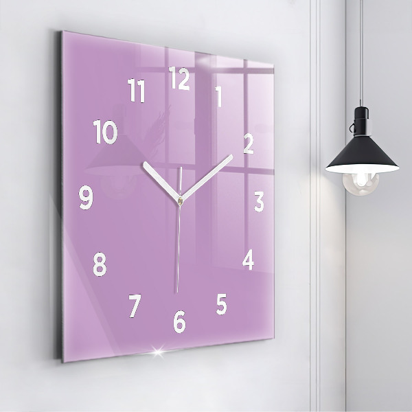 Horloge murale carrée Lilas