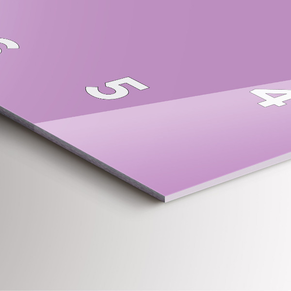 Horloge murale carrée Lilas