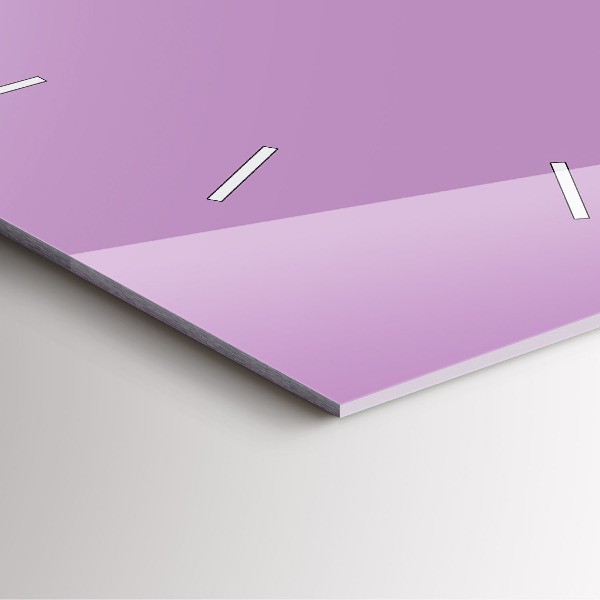 Horloge murale carrée Lilas