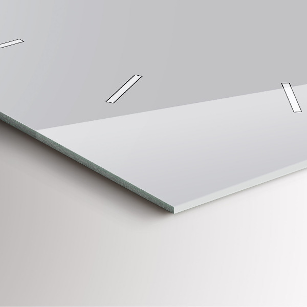 Horloge murale carrée Gris clair