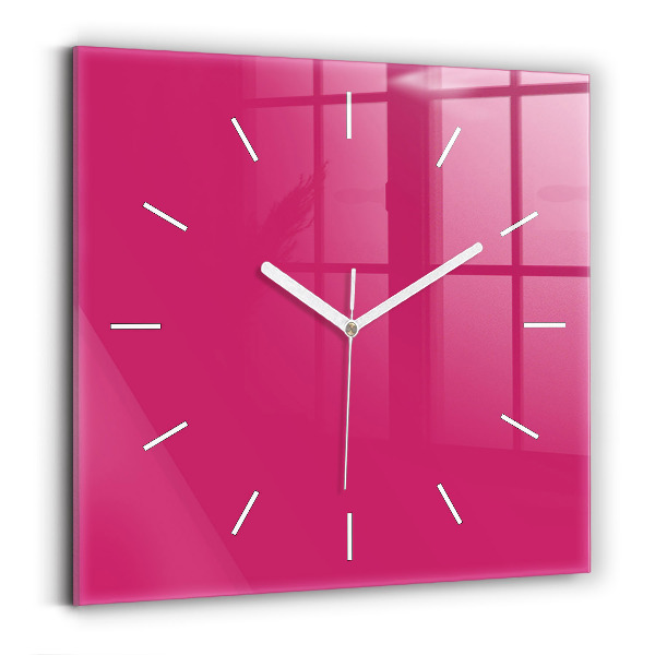 Horloge murale carrée Rose