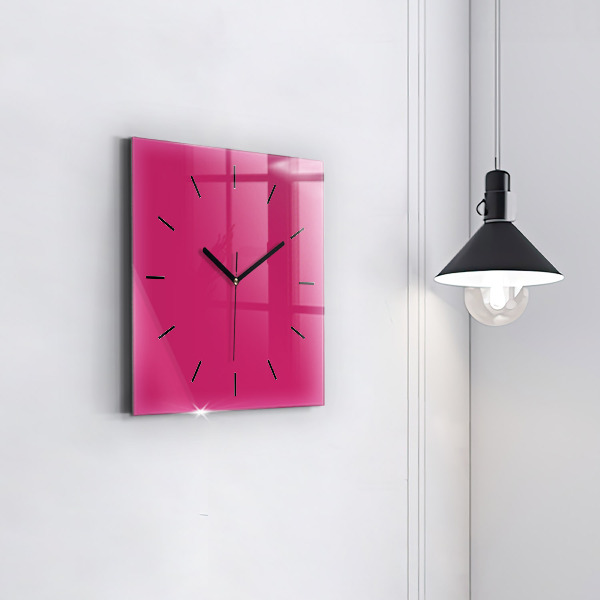 Horloge murale carrée Rose