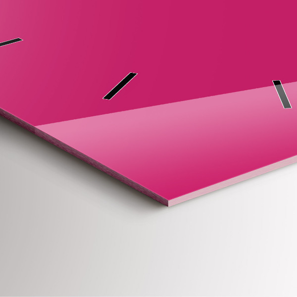 Horloge murale carrée Rose