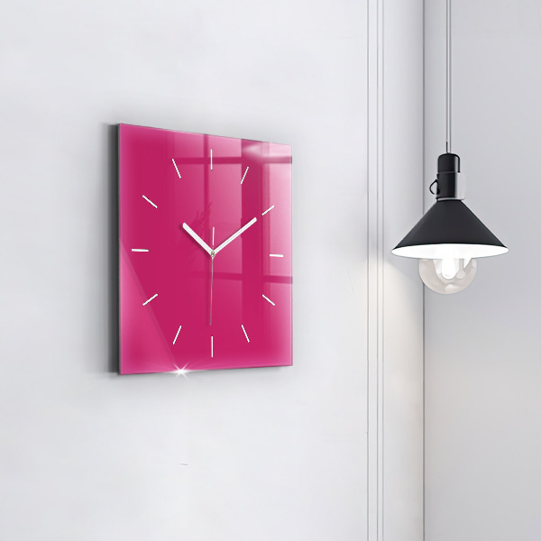 Horloge murale carrée Rose