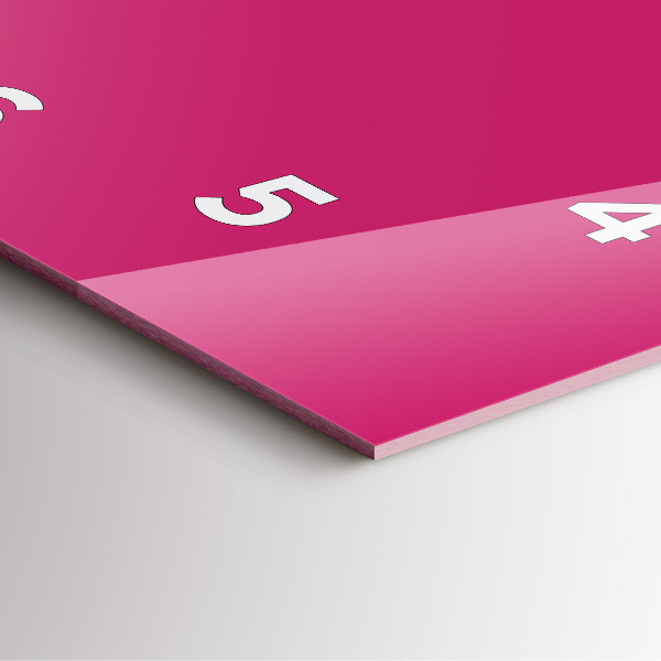 Horloge murale carrée Rose