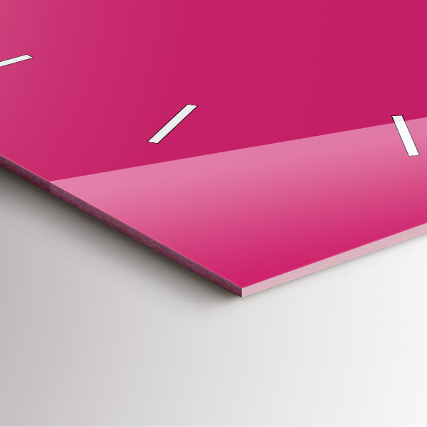 Horloge murale carrée Rose