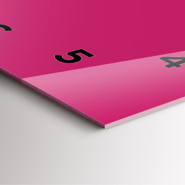 Horloge murale carrée Rose